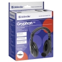 Defender-kuulokkeet PC Gryphon 750 Musta Defender-kuulokkeet PC Gryphon 750 Musta