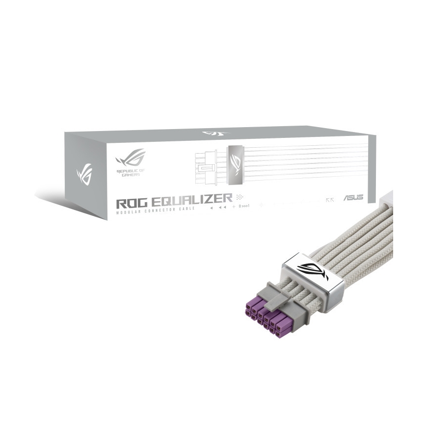 Asus ROG Equalizer 12V-2x6 PCIe virtakaapeli, valkoinen – 4