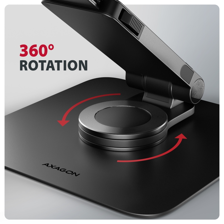 Axagon STND-LRB Laptop-Ständer, 360° drehbar, Doppelgelenk, verlängerbar Sülearvuti ja tahvelarvuti – 3