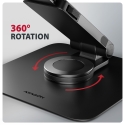 Axagon STND-LRB Aluminum stand with 360° rotation for laptops 10"–17.3". Adjustable height and angle