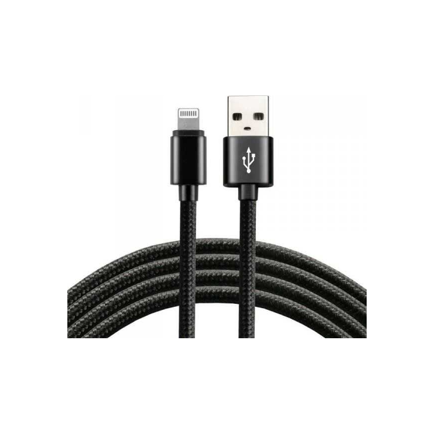 Зарядное устройство - everActive CBB-2IB USB Lightning 2.4A 480 Mbps 2.0m Черный