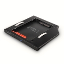 Axagon RSS-CD09 2.5 SSD/HDD caddy into DVD slot 9.5 mm LED ALU liitäntäkortti/-sovitin Sisäinen SATA Axagon RSS-CD09 2.5 SSD/HDD caddy into DVD slot 9.5 mm LED ALU liitäntäkortti/-sovitin Sisäinen SATA