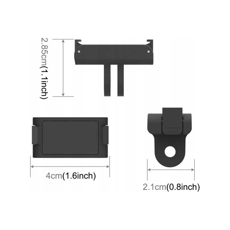 Puluz Mount GoЗro magnetinis laikiklis DJI Action 2/ Pu576b