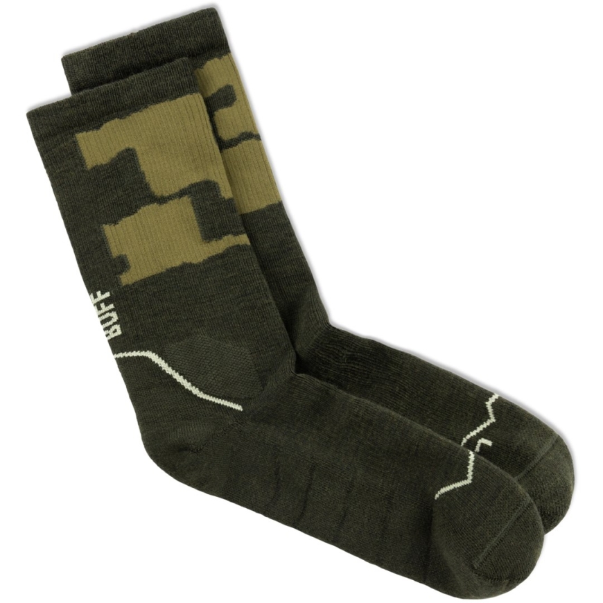 BUFF THERMONET® Crew Socks TC, Olive L – 2