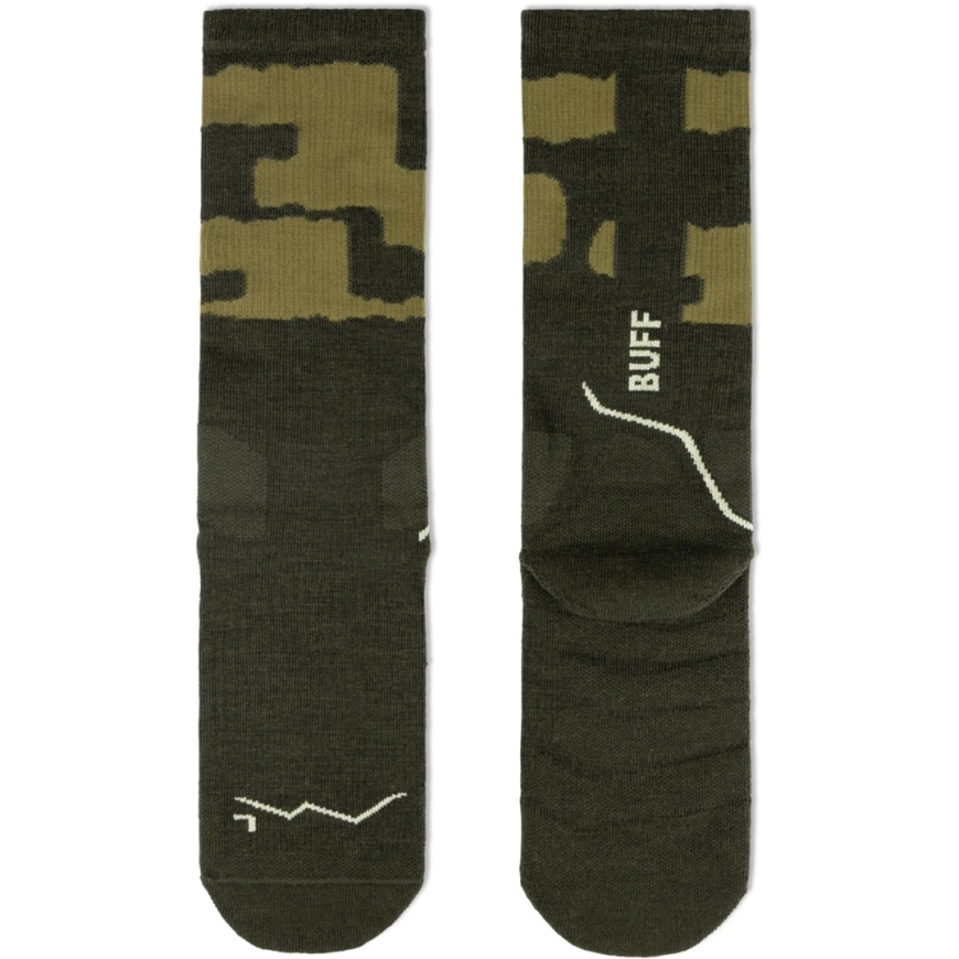 BUFF THERMONET® Crew Socks TC, Olive L – 3