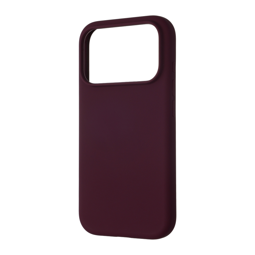 FoneKit MagSafe Liquid Silicone Case, iPhone 18 Pro / 17 Pro, burgundy – 4