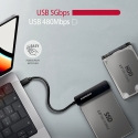 Axagon ADSA-FP2C USB-C 5Gbps - SATA 6G, 2.5 SSD/HDD SLIM adapter - Adapter - Digital/Daten interface