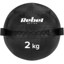 Meditsiiniline pall kehalise kasvatuse ja rehabilitatsiooniharjutuste jaoks, 2kg, REBEL ACTIVE Meditsiiniline pall kehalise kasvatuse ja rehabilitatsiooniharjutuste jaoks, 2kg, REBEL ACTIVE