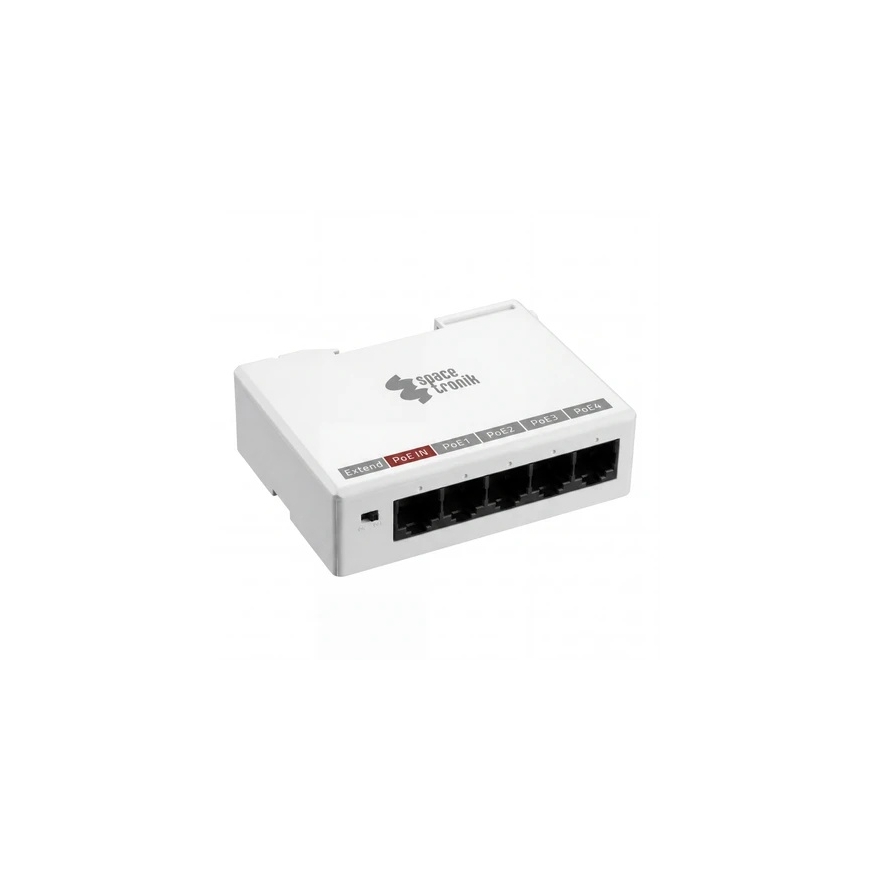 Spacetronik Ethernet PoE удлинитель 4x SP-EPOEF42
