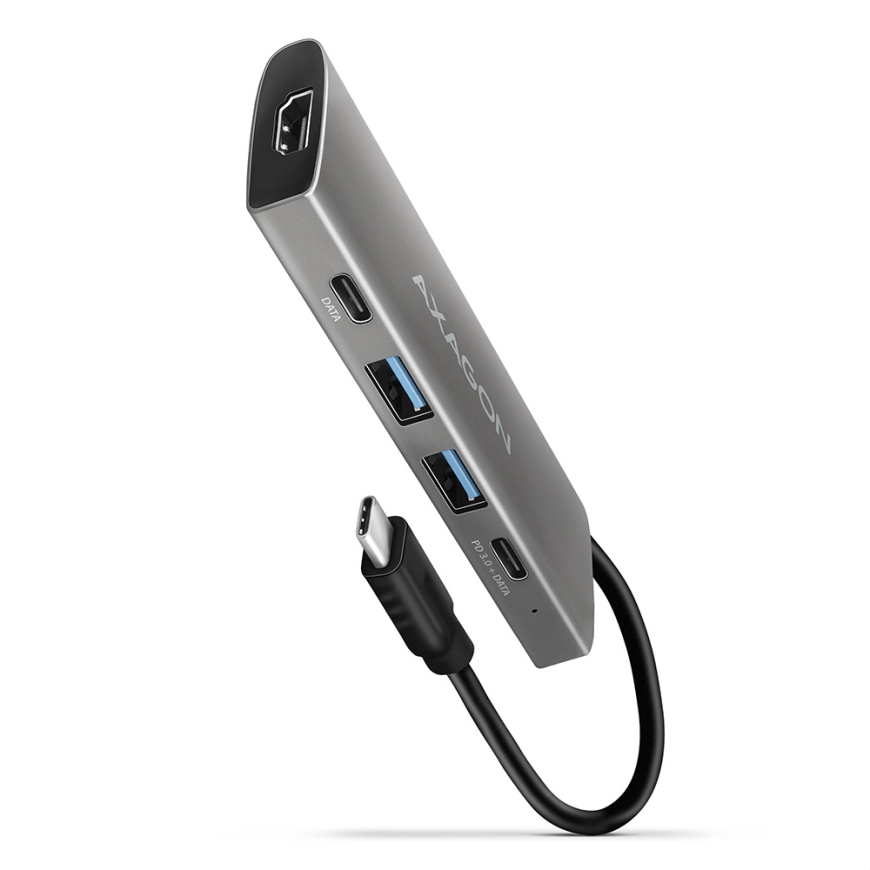 Axagon HMC-5G2 док-станция для ноутбука Проводная USB 3.2 Gen 2 (3.1 Gen 2) Type-C Серый