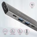 Axagon HMC-5G2 sülearvuti dokk ja pordireplikaator Juhtmega ühendatud USB 3.2 Gen 2 (3.1 Gen 2) Type Axagon HMC-5G2 sülearvuti dokk ja pordireplikaator Juhtmega ühendatud USB 3.2 Gen 2 (3.1 Gen 2) Type