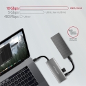 Axagon HMC-5G2 knyginių kompiuterių dokas / jungčių replikatorius Vielinis USB 3.2 Gen 2 (3.1 Gen 2) Axagon HMC-5G2 knyginių kompiuterių dokas / jungčių replikatorius Vielinis USB 3.2 Gen 2 (3.1 Gen 2)