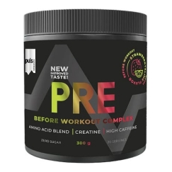 Puls Nutrition Pre-Workout Complex aminohappojauhe, maasikas-lime, 300 g