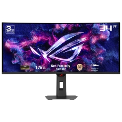 ASUS ROG Strix OLED XG34WCDG monitori 86,4 cm (34") 3440 x 1440 pikseļi UltraWide Quad HD QD-OLED Melns