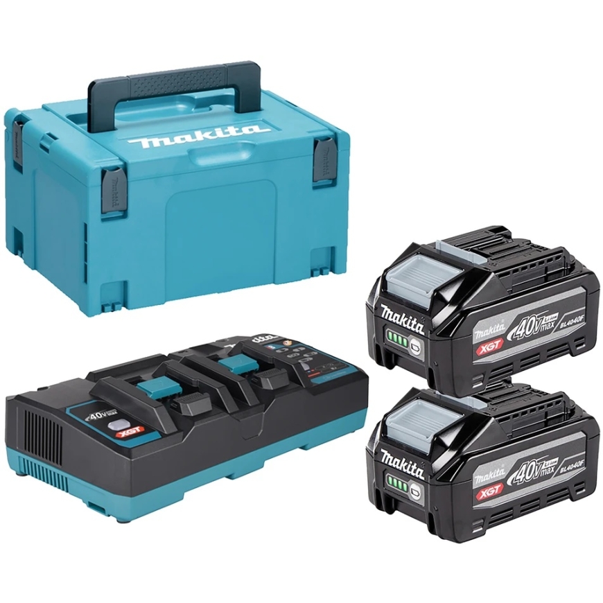 Makita XGT® Battery and Charger Set 1911D8-0 40Vmax • Li-ion