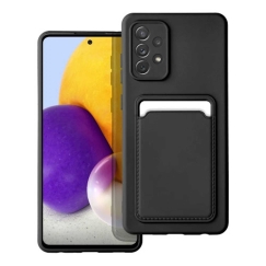 Riff Card sērijas silikona aizmugurējais vāks Samsung Galaxy A34 5G melnā krāsā