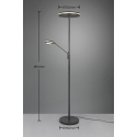 Trio Franklin LED Ceiling Light, 650/4100 lm, 2700/3200/4000 K, LED 6.5/35 W, anthracite
