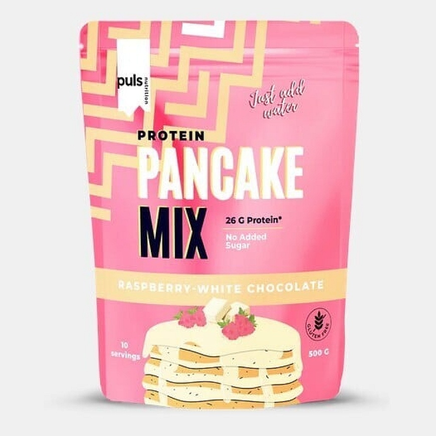 Puls Nutrition Protein Pancake mix, white chocolate-raspberry, 500 g