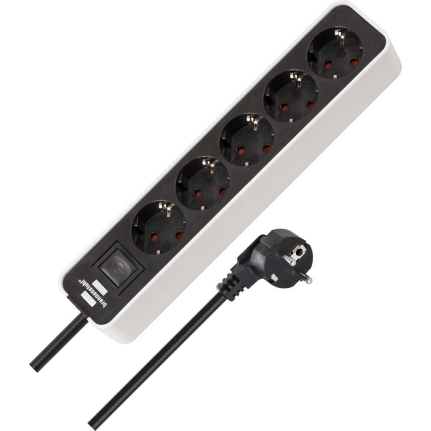 Brennenstuhl 1153250020 1,5 м 5В Черный/Белый – 2