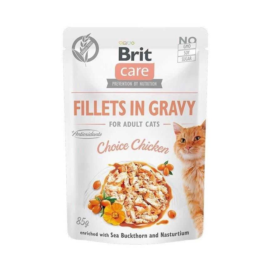 BRIT CARE Fillets in Gravy Adult Choice Chicken 85g