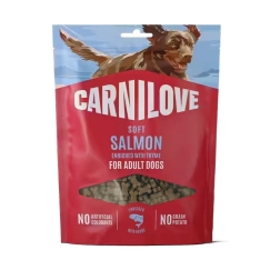 CARNILOVE CARNILOVE Koertele pehmead suupisted lõhe ja tüümiani, väikesed tükid, 200 g