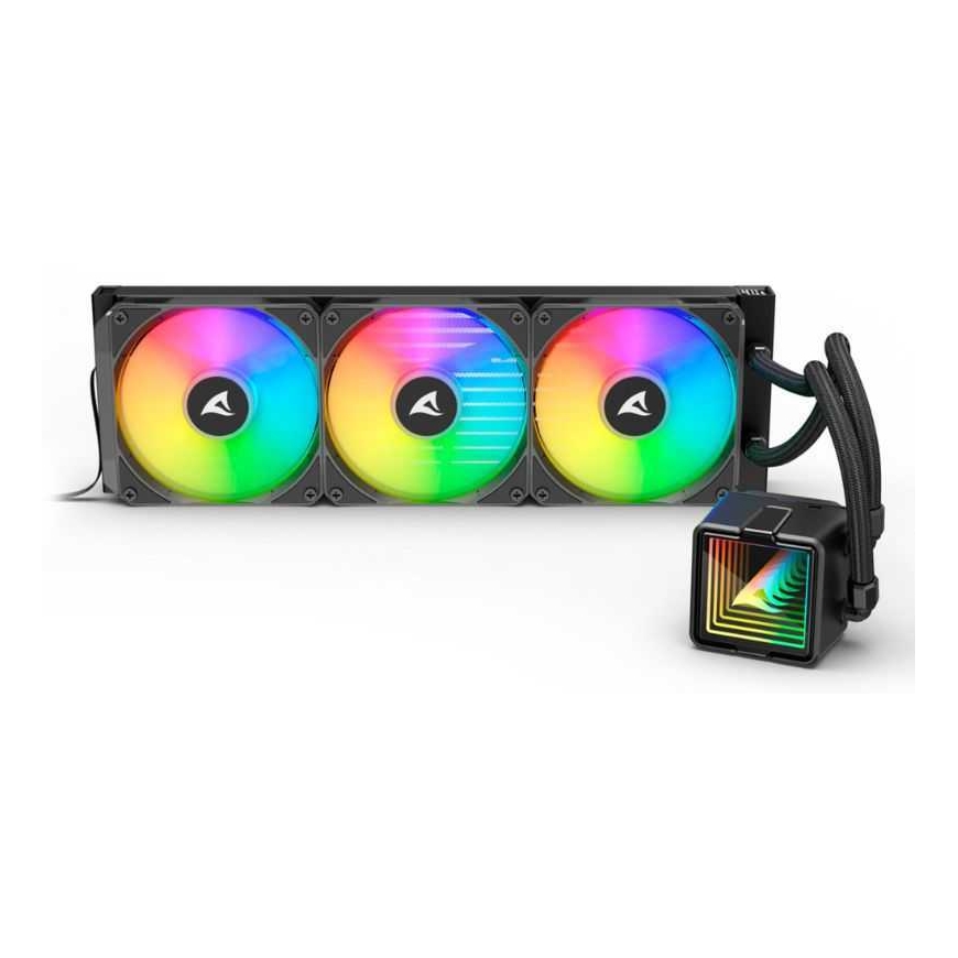 Sharkoon S100 ARGB 120 mm vandens aušinimas juodas – 3