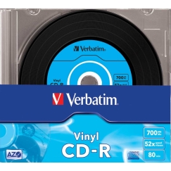Verbatim CD-R AZO Vinyl 700MB Slim Case 10-pack