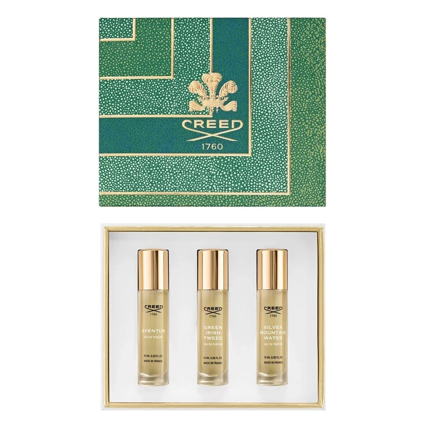 Set Creed: Aventus Eau De Parfum For Men, 10 ml + Žalias Irish Tweed Eau De Parfum For Men, 10 ml + Sidabrinis Mountain Vanduo E – 2