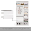 OPENO 2SZ Drawer Unit, 2 Drawers, WHITE, for the Wardrobe, for the Bedroom OPENO 2SZ Drawer Unit, 2 Drawers, WHITE, for the Wardrobe, for the Bedroom
