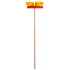 Woody 91887 Medžio-plastiko sodo įrankis - šluota (100cm)