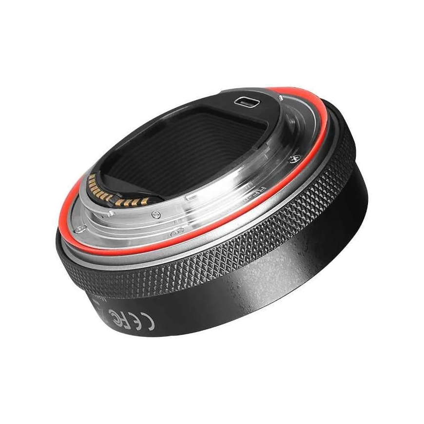 Objektyvas Adapteris - Meike montavimo adapteris EF/EF S į EOS R, automatinis fokusavimas, metalinis korpusas – 4