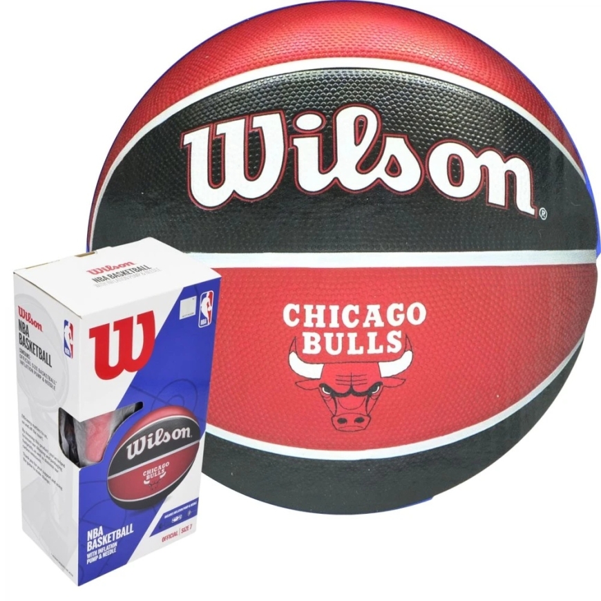 BASKETBALL WILSON NBA CHICAGO BULLS BOX PUMP 228517