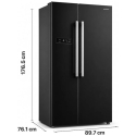 Side by Side Refrigerator HSBS-M548NFINVBKE++ HEINNER