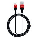Apple Lightning Data Cable MFI09 aluminum shell+braid Black Red Apple Lightning Data Cable MFI09 aluminum shell+braid Black Red
