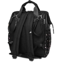 Vuch Women's Backpack Eloa Flowers Black Vuch Women's Backpack Eloa Flowers Black