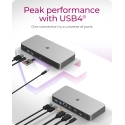 ICY BOX 10-in-1 USB4 Type-C DockingStation with dual video output