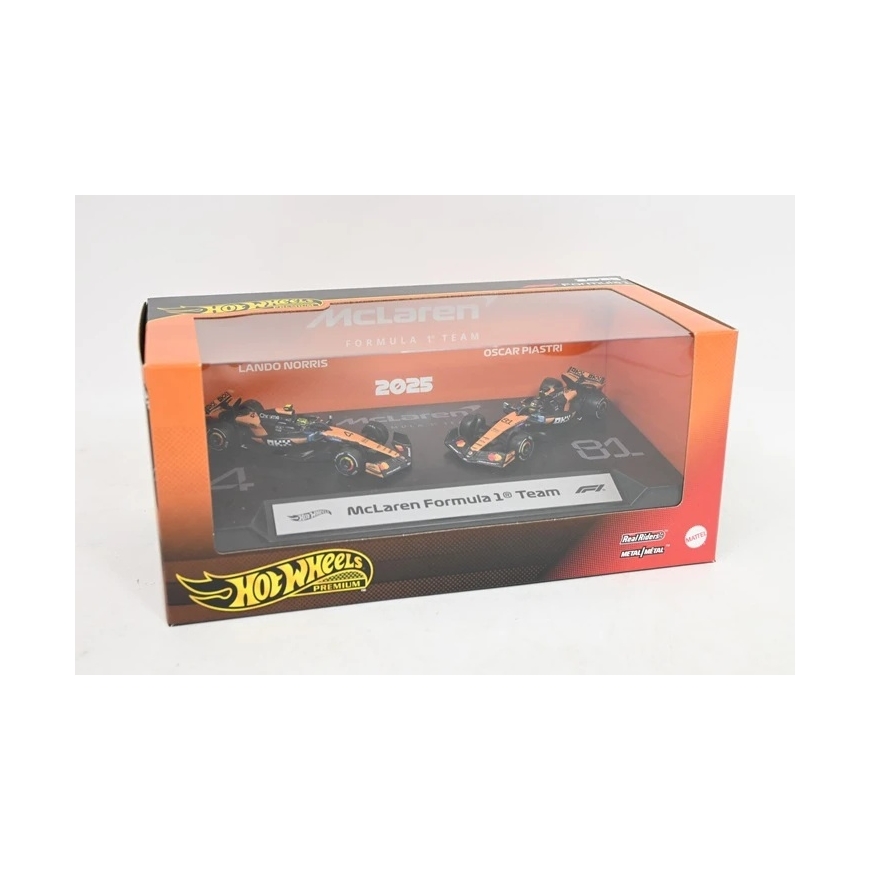 Набор из двух машинок Mattel HOT WHEELS PREMIUM F1 McLaren Ландо Норриса и Оскара Пиастри (JMM91) – 2