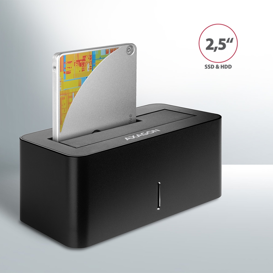 Axagon ADSA-SN storage drive docking station USB 3.2 Gen 1 (3.1 Gen 1) Type-A Black – 4