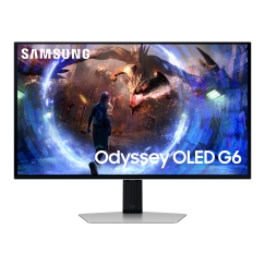Samsung G60SD computer monitor 68.6 cm (27") 2560 x 1440 pixels Quad HD OLED Silver