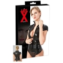 Late X Latex Shirt Zip juodas L Late X Latex Shirt Zip juodas L