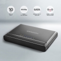 Axagon ADSA-CC USB-C 10Gbps - NVMe M.2 SSD & SATA 2.5/3.5 SSD/HDD CLONE MASTER 2 - Digital/Daten - N