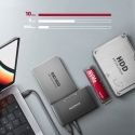 Axagon ADSA-CC USB-C 10Gbps - NVMe M.2 SSD & SATA 2.5/3.5 SSD/HDD CLONE MASTER 2 - Digital/Daten - N