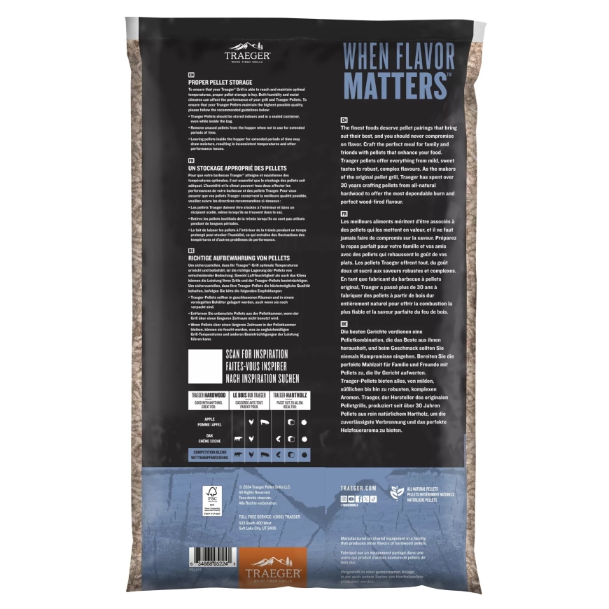 Traeger Competition Blend -pelletų maišas, 9 kg – 2