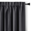Samta aizkars ar cilpām AmeliaHome 200 × 175 cm, antracīts Samta aizkars ar cilpām AmeliaHome 200 × 175 cm, antracīts