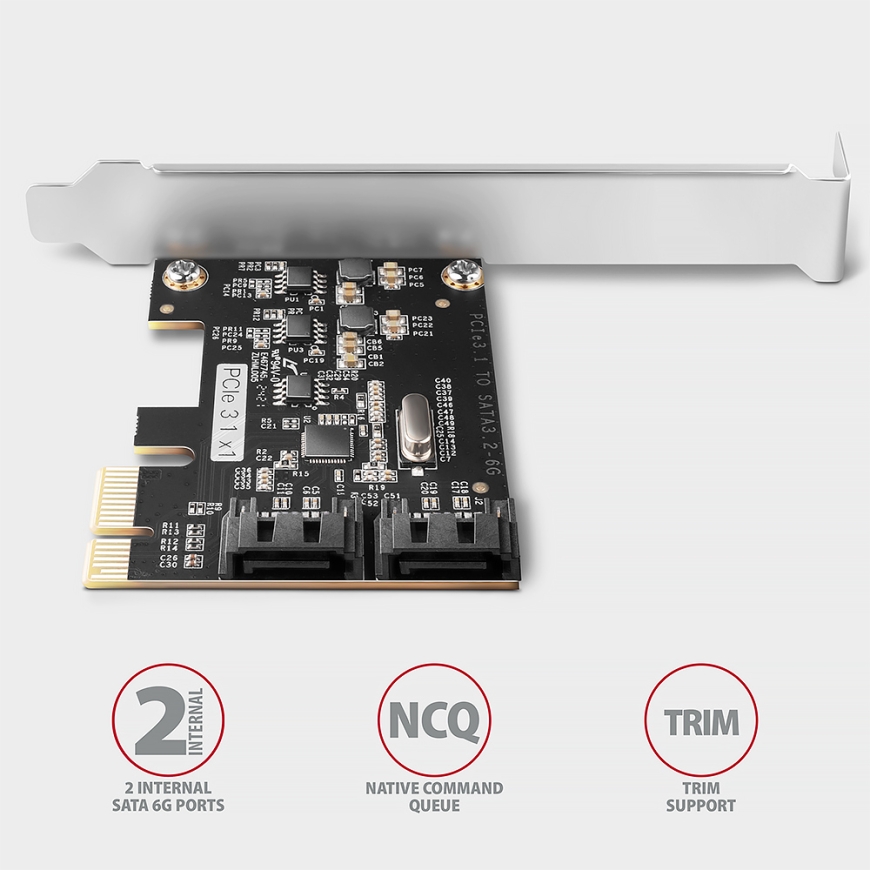 Axagon PCES-SJ2 интерфейсная карта/адаптер Внутренний SATA – 4