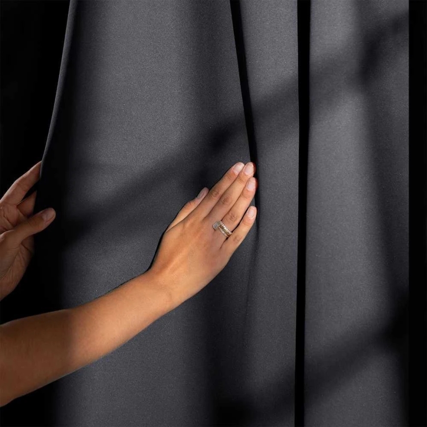 Samta aizkars ar cilpām AmeliaHome 200 × 175 cm, antracīts – 2