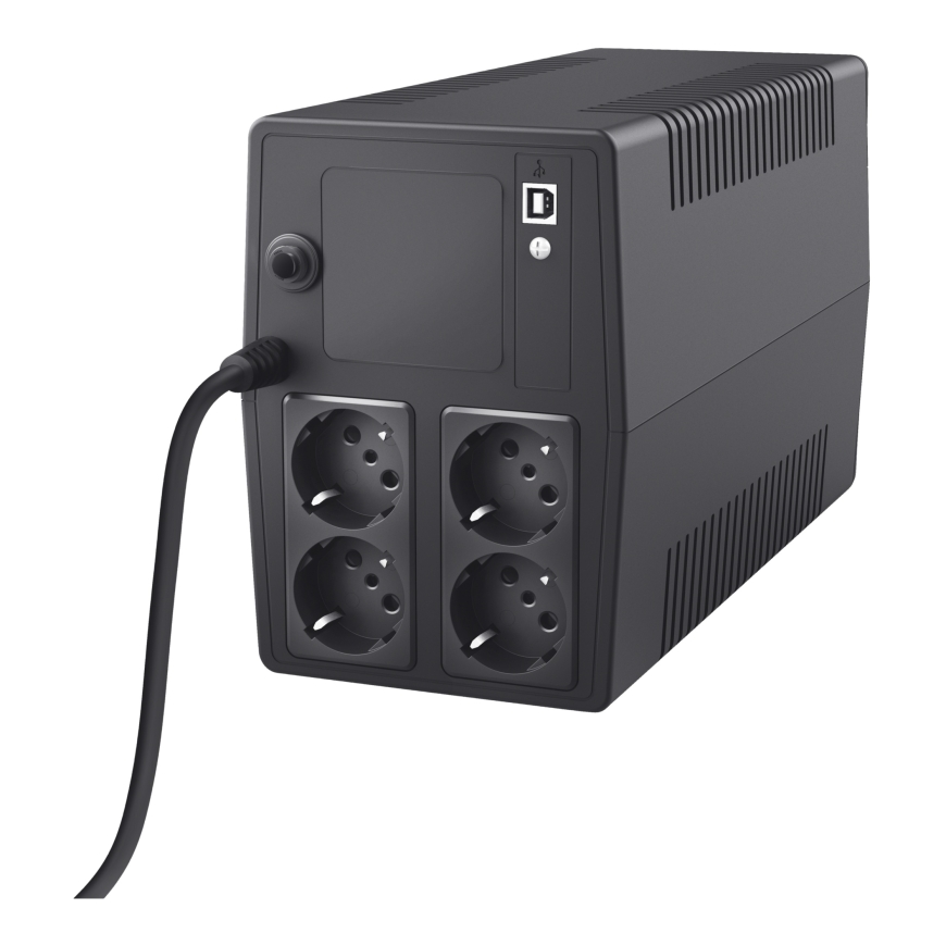 Trust Paxxon uninterruptible power supply (UPS) 1 kVA 600 W 4 AC outlet(s) – 2