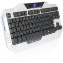 E-blue EKM811WHUSIU klaviatuur Hiir kaasa arvatud USB Must, Valge