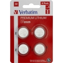 Verbatim Premium Lithium CR2025 Blister 4pcs Verbatim Premium Lithium CR2025 Blister 4pcs