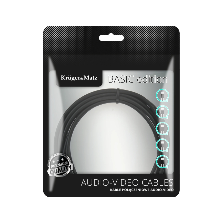 Kruger & Matz Basic HDMI – HDMI kabelis 3m – 3